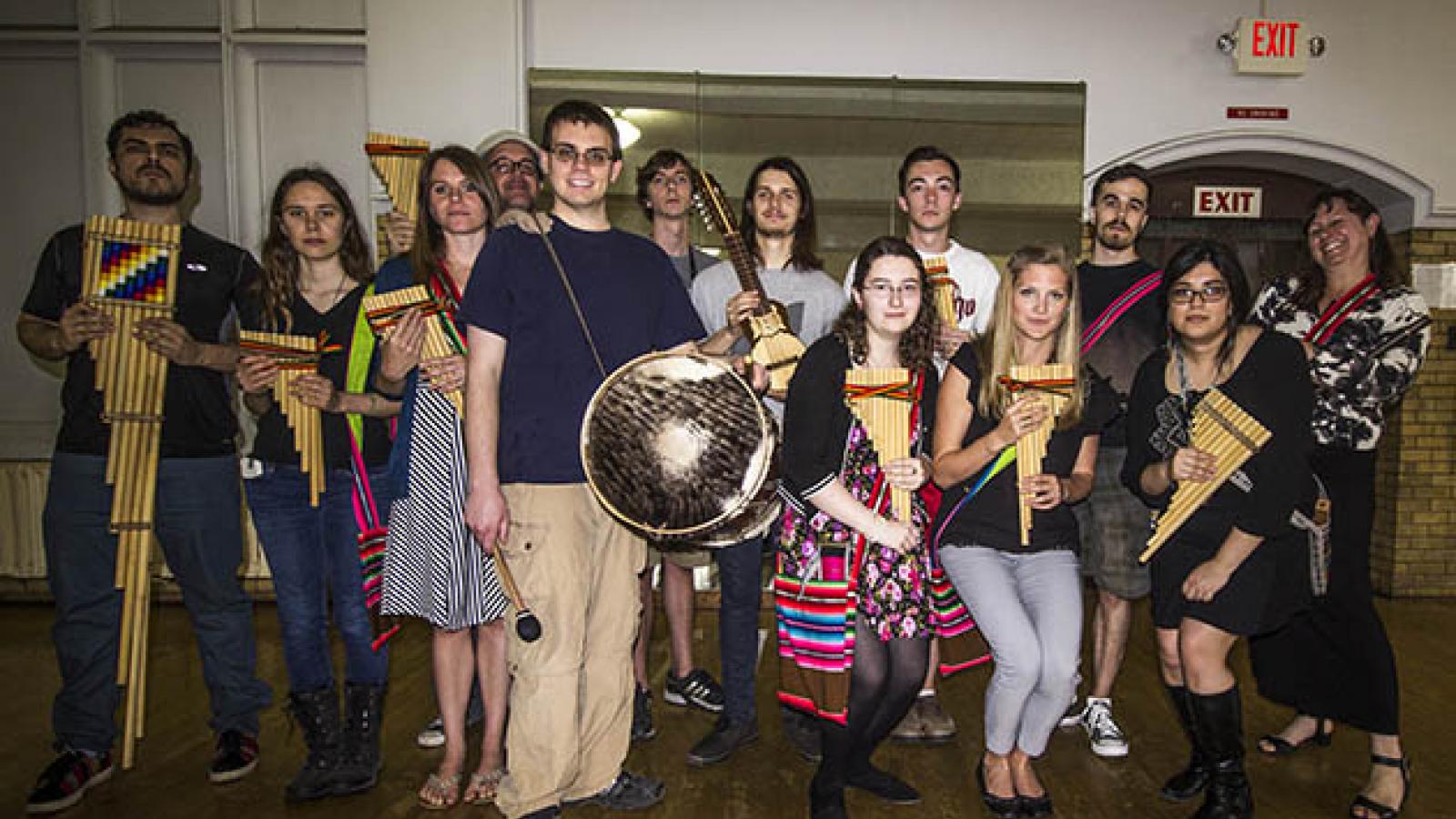 picture of the Andean Ensemble 2016 class