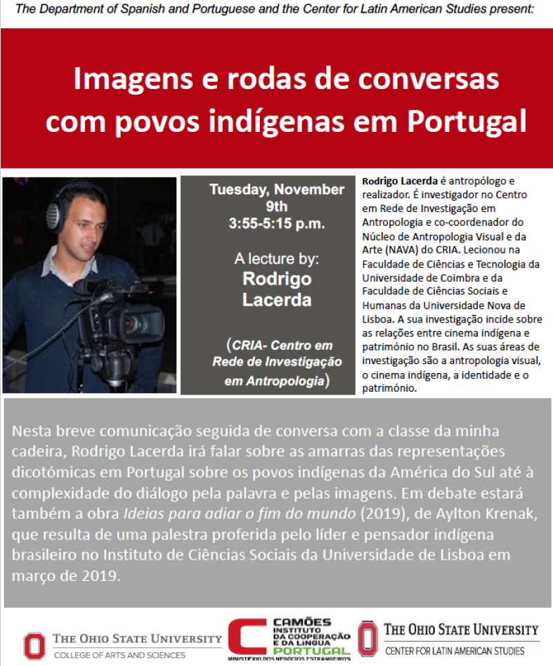 Imagens e rodas de conversas com povos indígenas em Portugal