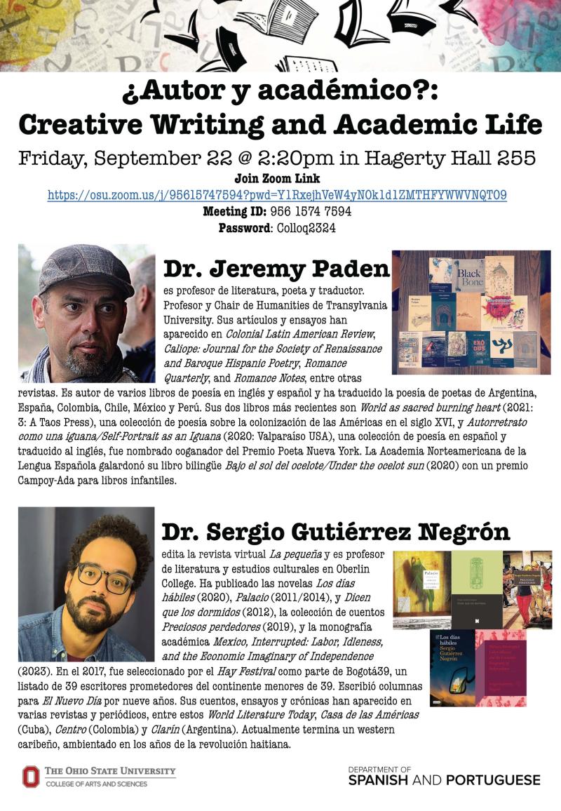 Creative Writing and Academic Life event