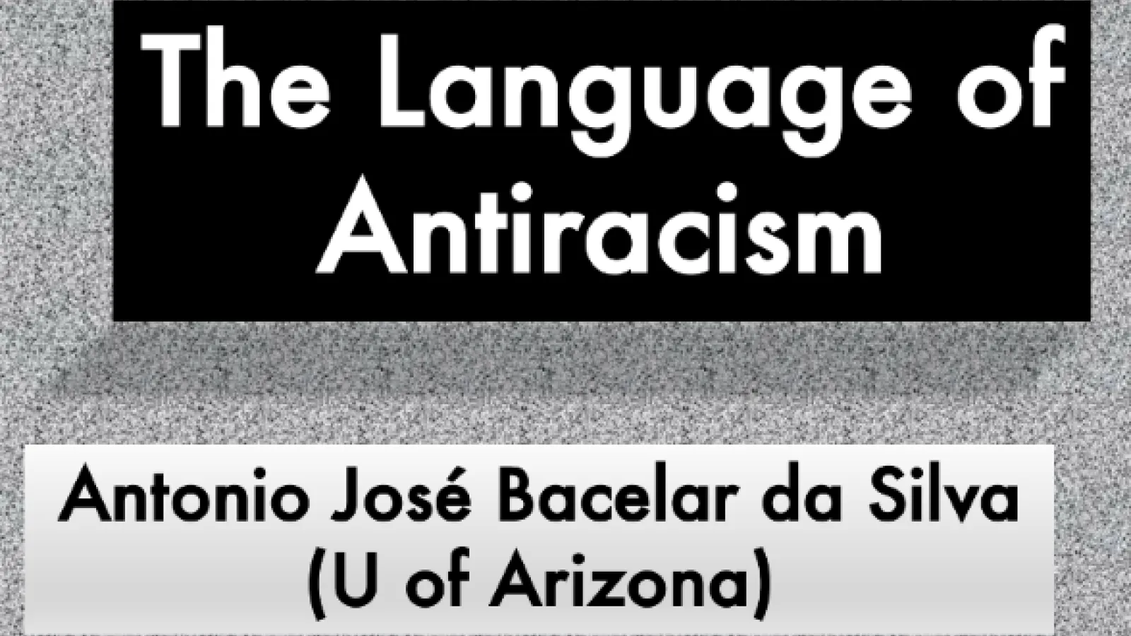 The Language of Antiracism flyer