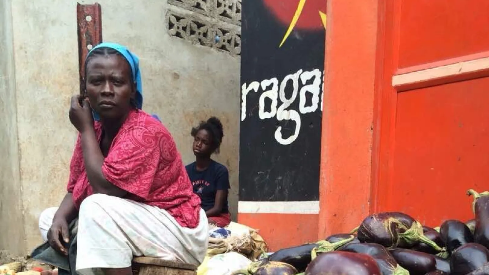 Haitian woman at market