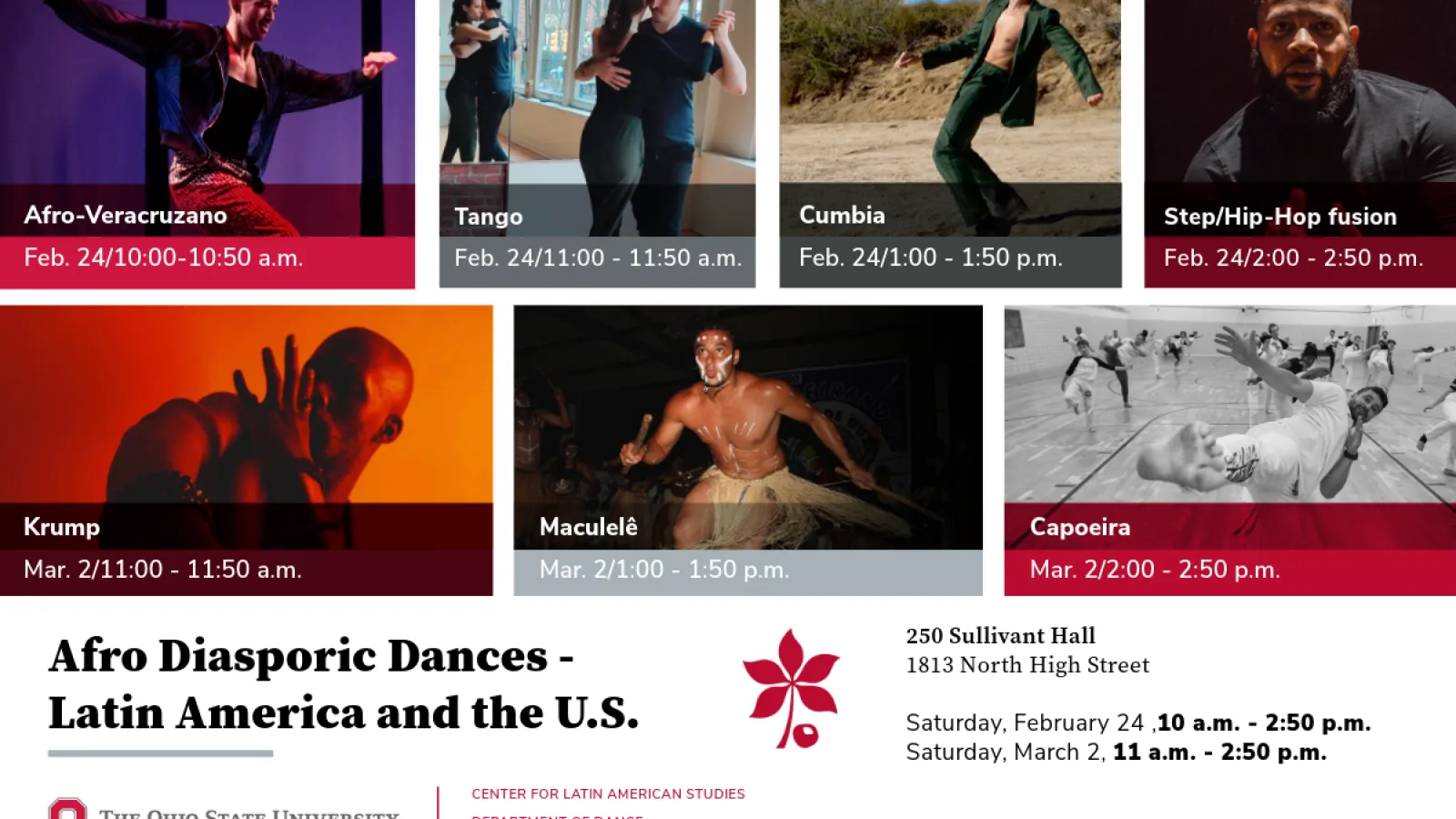 Afro Diasporic Dances: Latin America and the U.S. flyer