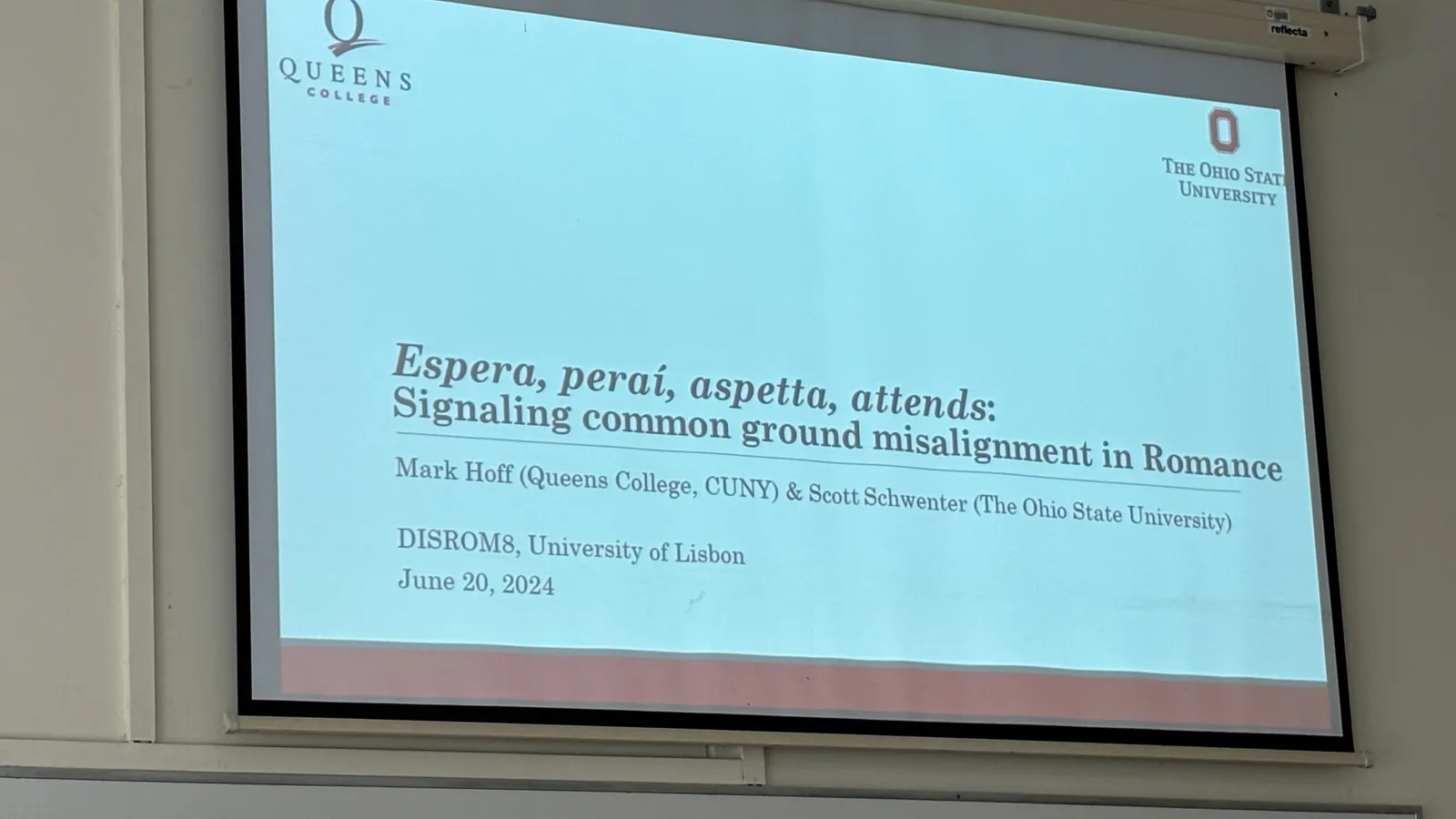 PPT slides projection for presentation