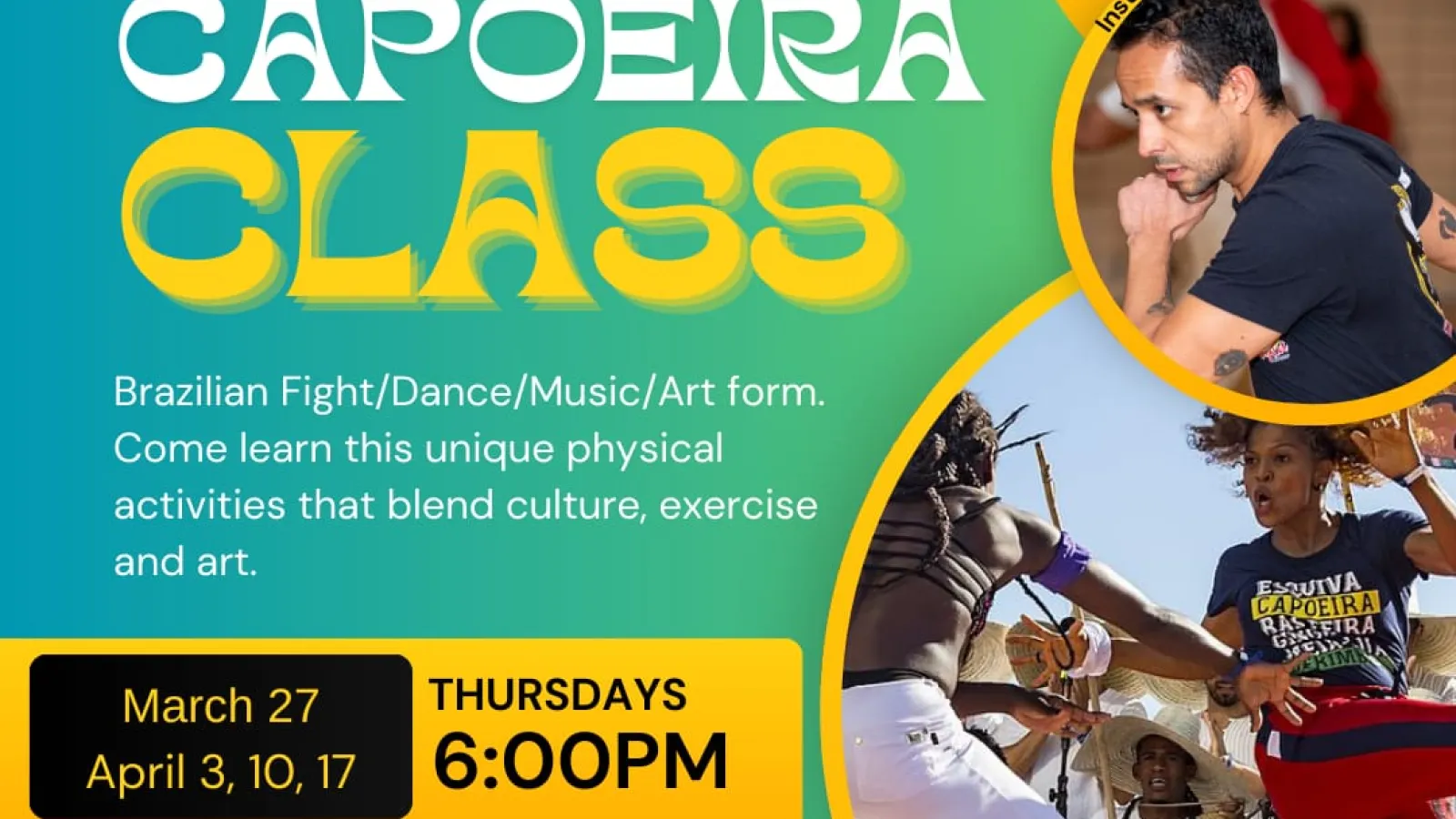 Capoeira Class Flyer