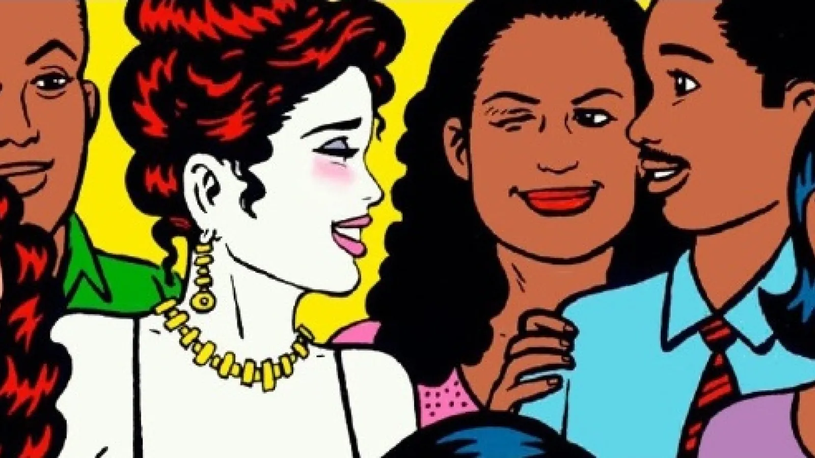 Comic image from "Love and Rockets" by Gilbert Hernandez, 1996
