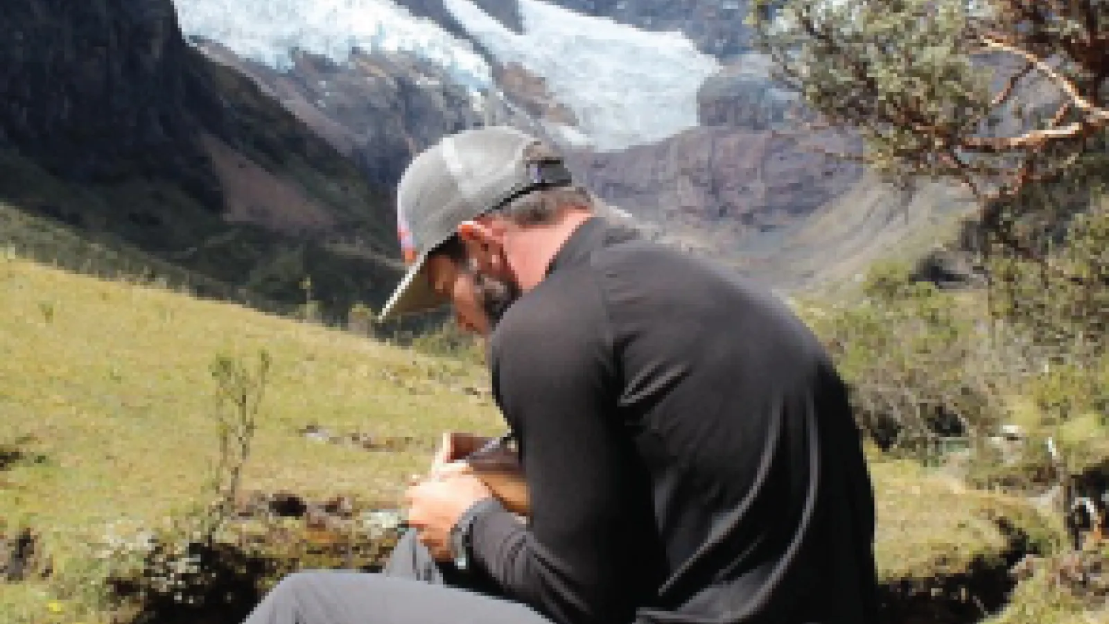 Ryan Crumley conducting research in Peru.