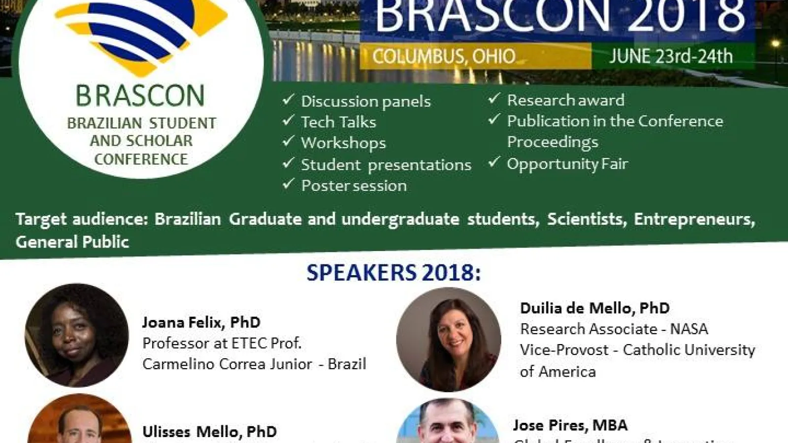 Flyer for the upcoming BRASCON conference at OSU
