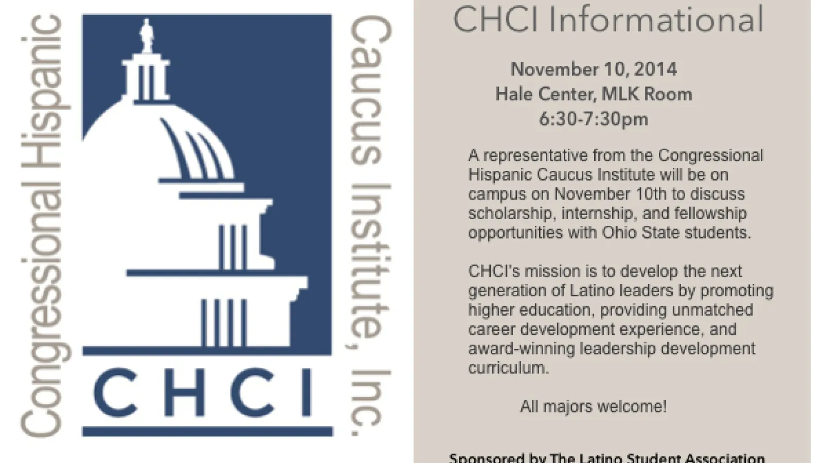 CHCI info session