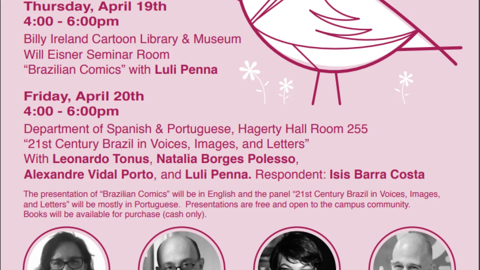 Flyer for First OSU Brazilian Literary Spring