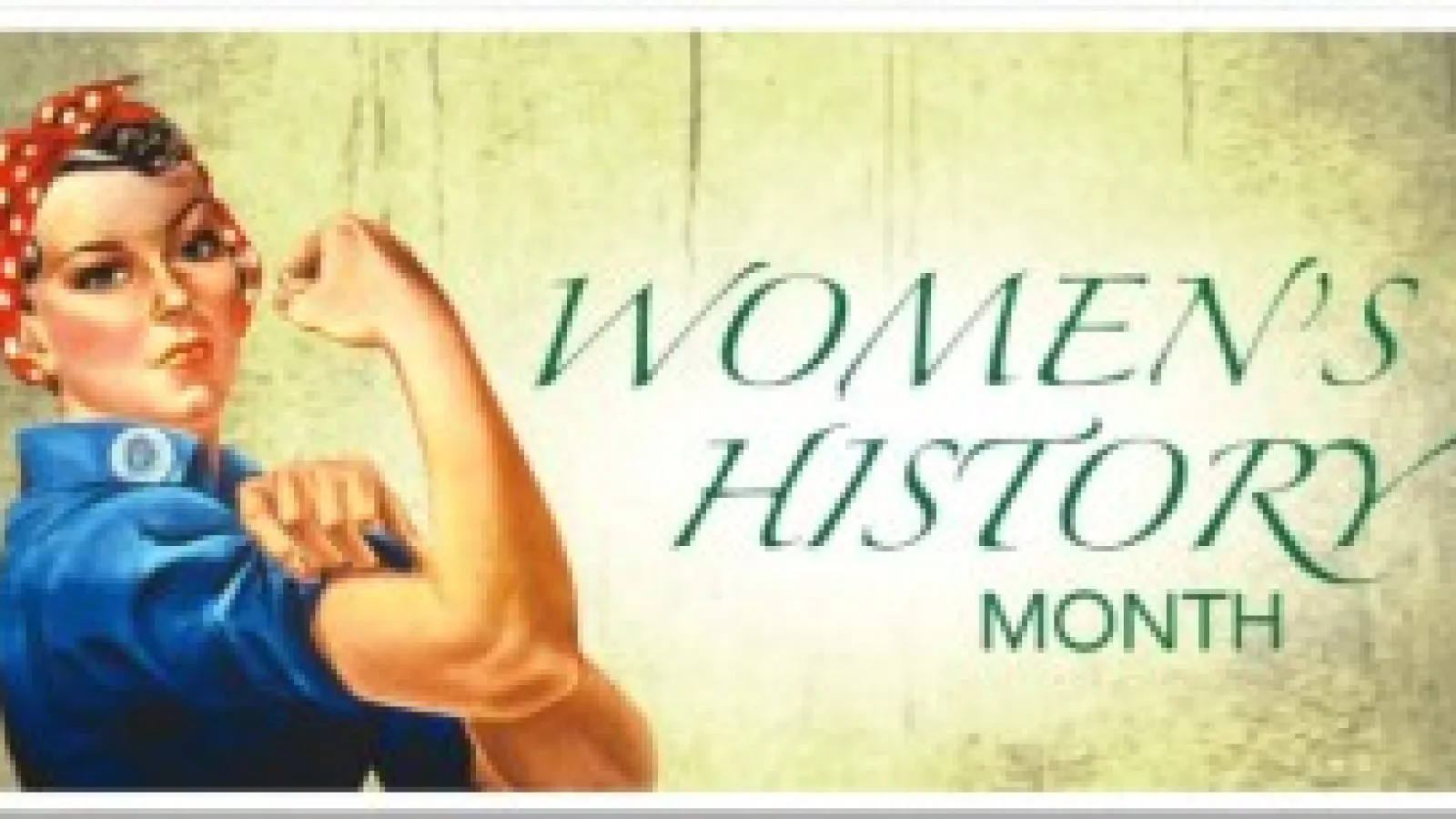 Women's History Month Banner