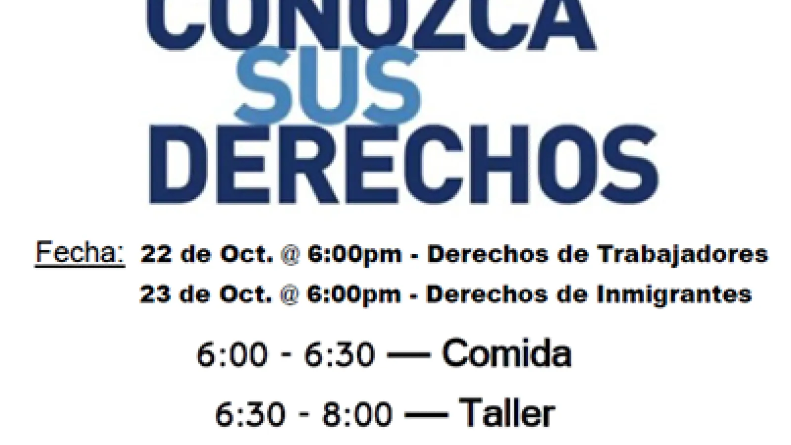 conozca sus derechos