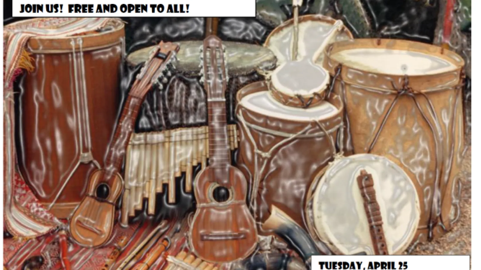 End Of Semester Andean Music Concert Banner