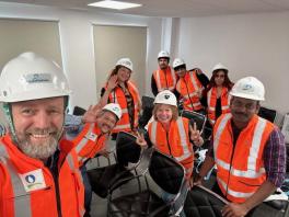 people inside a desalinization plant