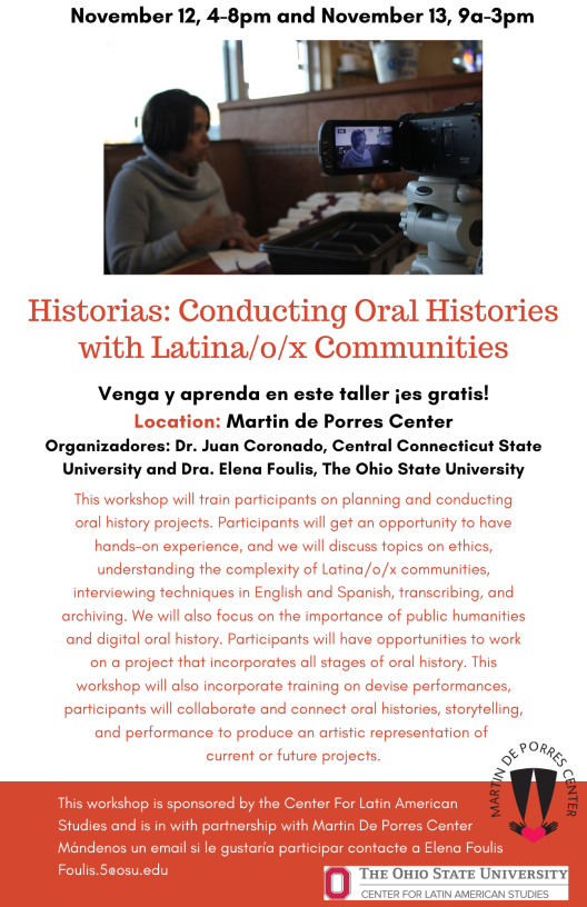 Historias Oral Histories Workshop