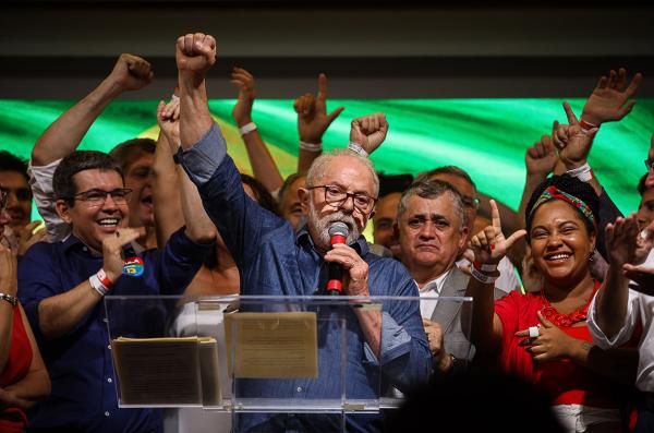 Lula celebrating his election victory (Getty Images)