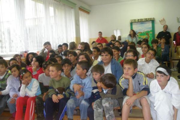 Group of school children