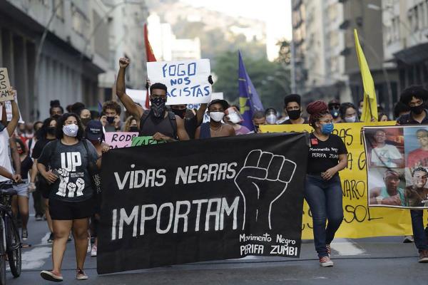 Black Lives Matter protest in Brazil