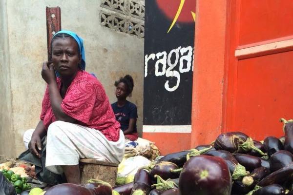 Haitian woman at market