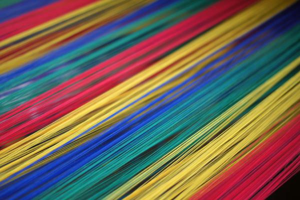 colorful thread from Ecuador