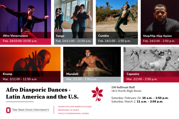 Afro Diasporic Dances: Latin America and the U.S. flyer