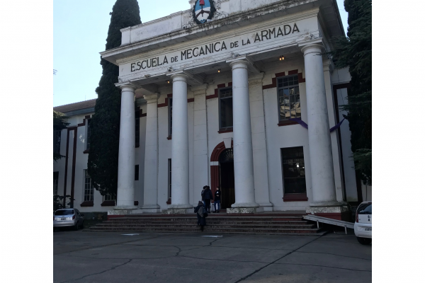   Outside of the Biblioteca Nacional, where Lisa conducted archival work in Buenos Aires